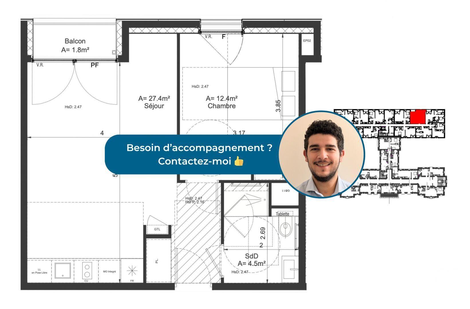 Appartement à vendre, 44m², Clermont-Ferrand