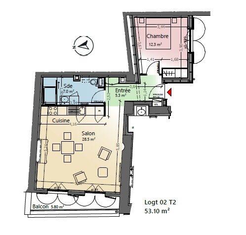 Appartement à vendre, 53m², Clermont-Ferrand