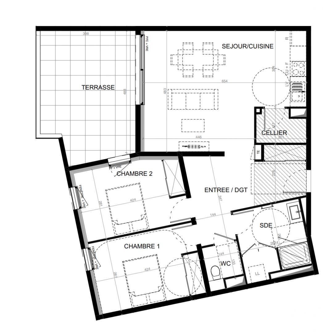 Appartement à vendre, 76m², Baillargues