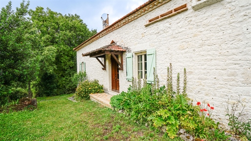 Set of two stone houses.