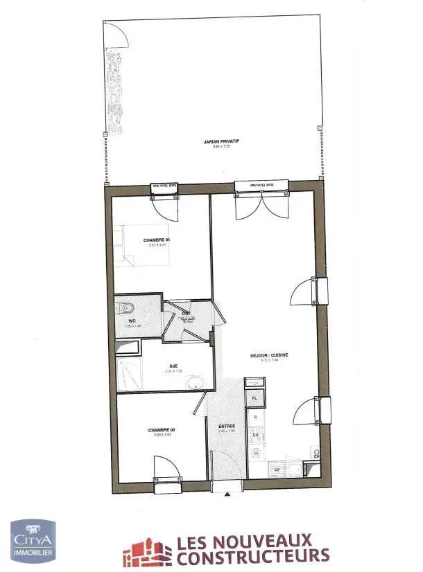 Appartement à louer, 64m², Blain