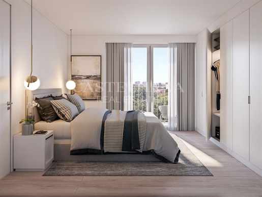 Appartement de 2 chambres avec balcon inséré dans un nouveau développement à Lisbonne