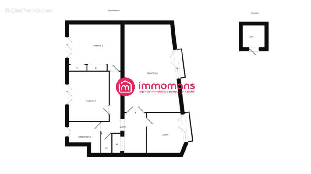 Appartement à vendre, 78m², Le Mans