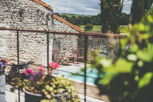 L'elégante ancienne ferme, sa rusticité et sa rénovation raffinée