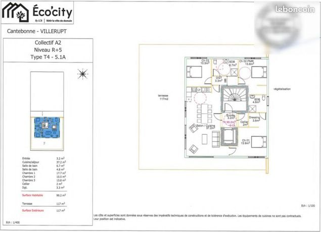 Appartement à louer, 98m², Villerupt