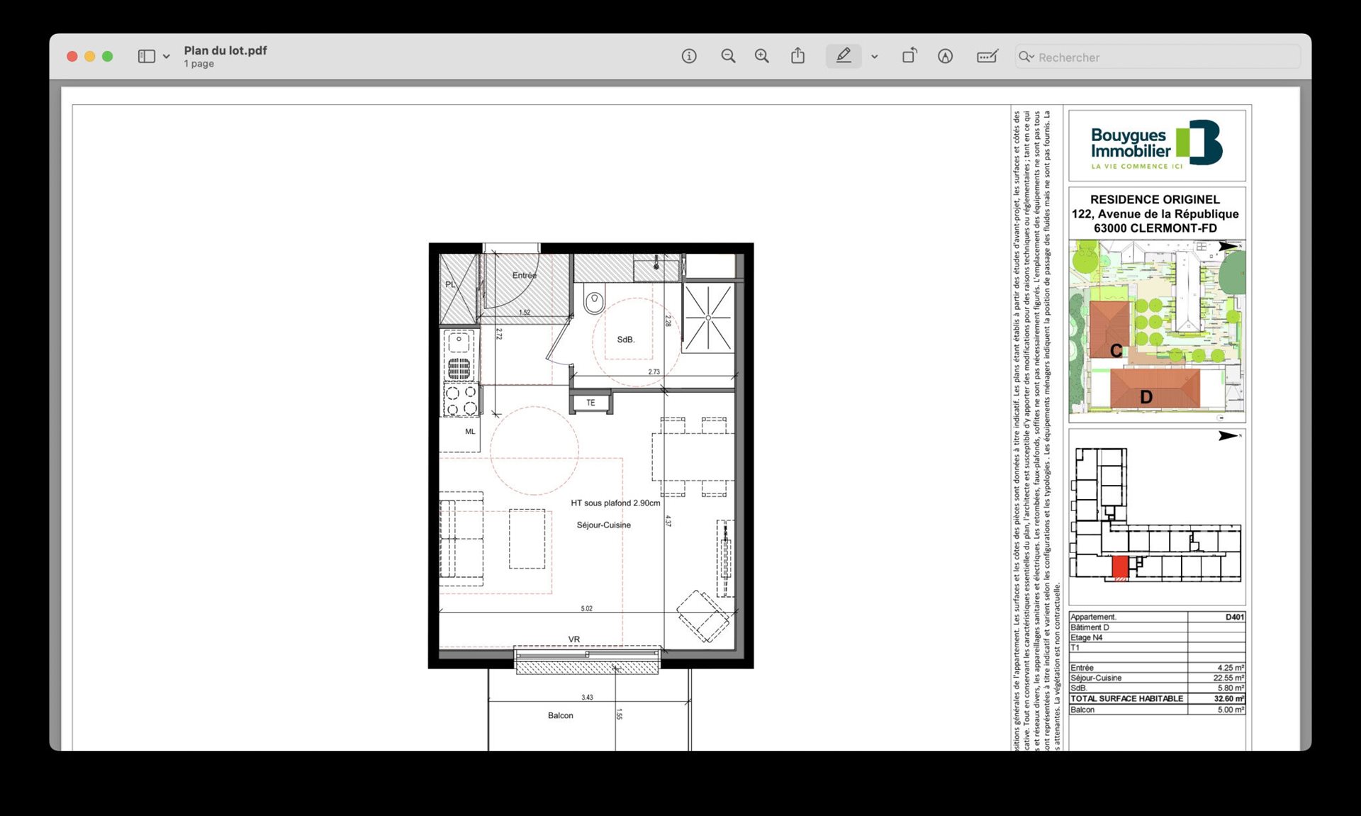 Appartement à vendre, 33m², Clermont-Ferrand