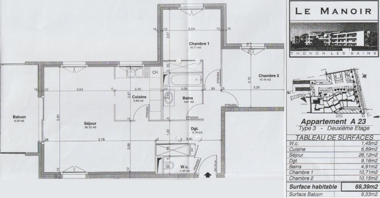 Appartement à louer, 70m², Thonon-les-Bains