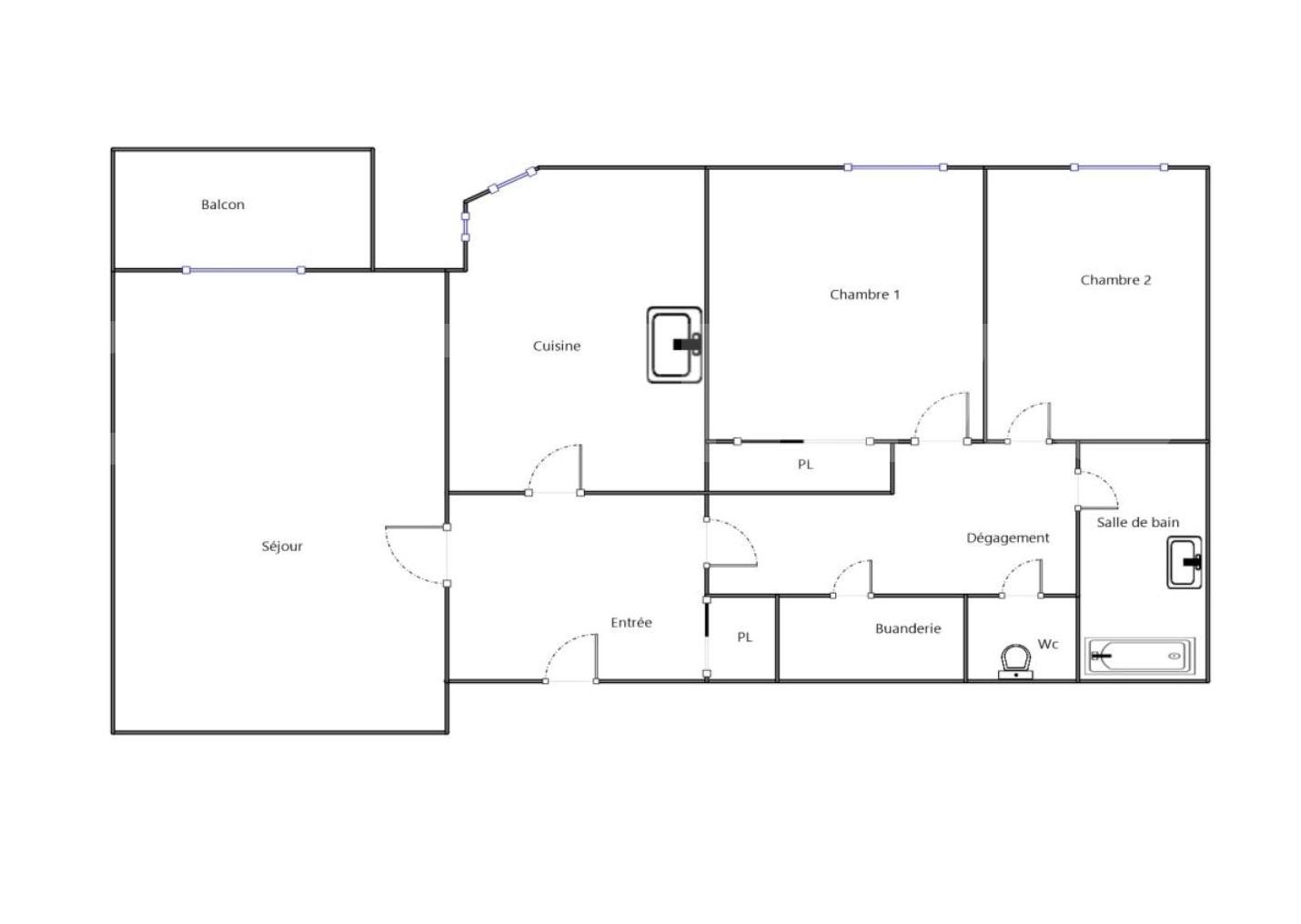 Appartement à louer, 66m², Lyon 3ème