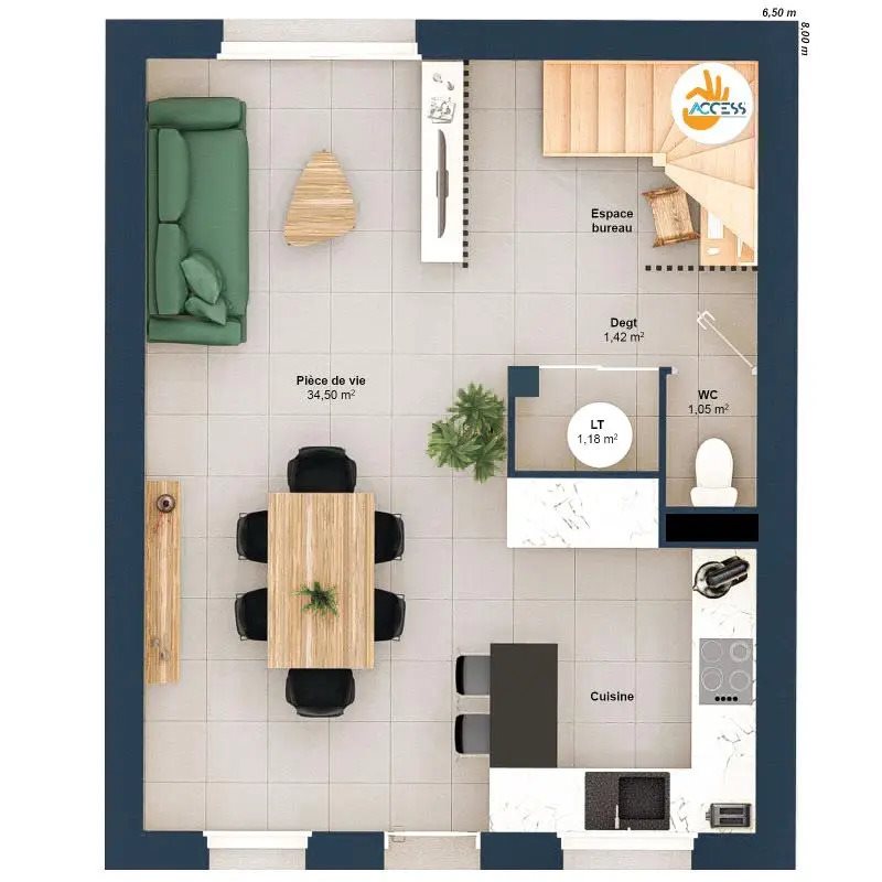 Maison à vendre, 7m², Montournais