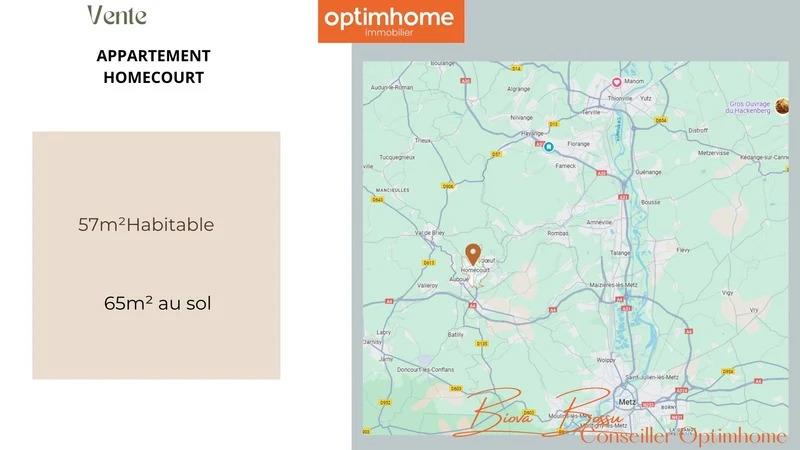 Appartement à vendre, 65m², Homécourt