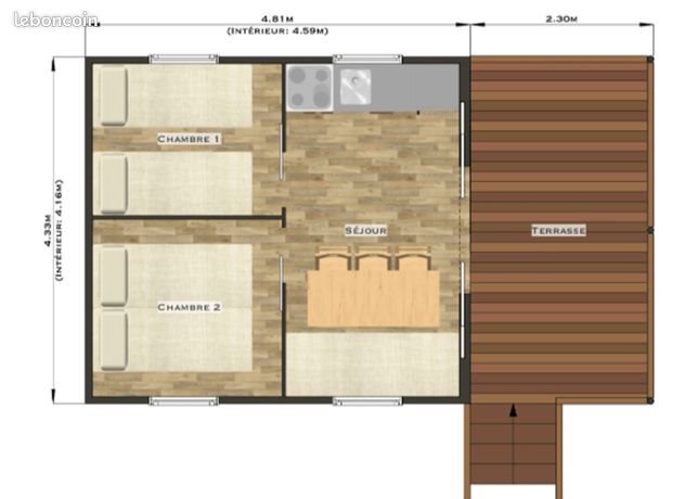 Maison à vendre, 32m², Sainte-Adresse