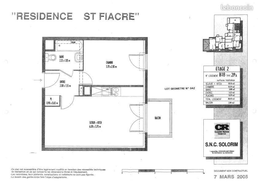 Appartement à vendre, 38m², Metz