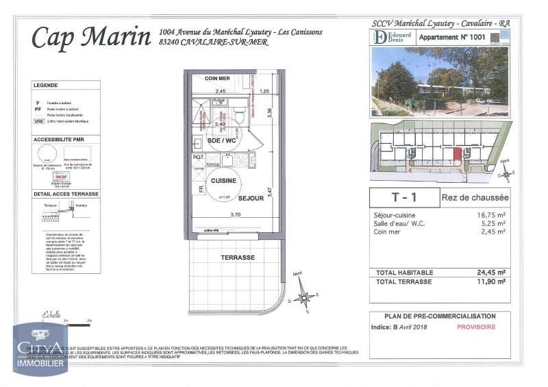 Appartement à louer, 24m², Cavalaire-sur-Mer