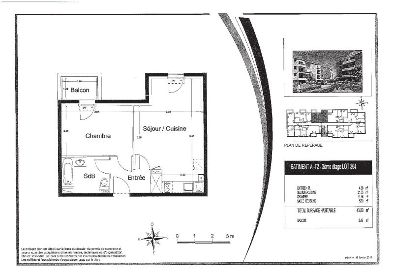 Appartement à louer, 43m², Dourdan