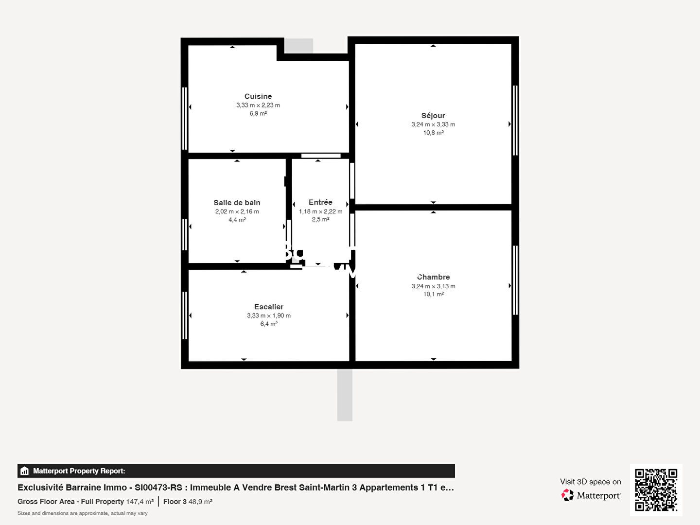 Appartement à vendre, 98m², Brest