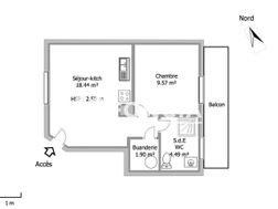 Appartement à louer, 34m², Brunoy