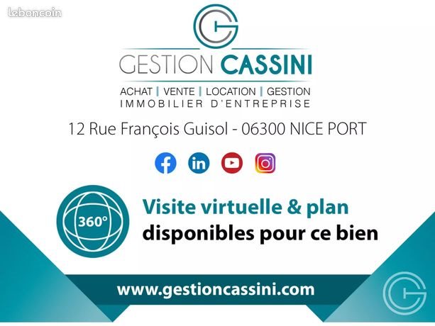 Appartement à louer, 59m², Nice