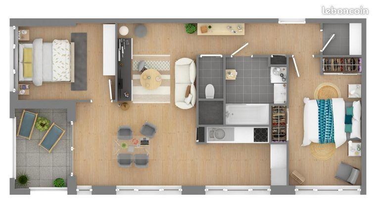 Appartement à louer, 84m², Toulouse