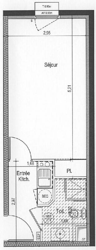 Appartement à louer, 23m², Nantes