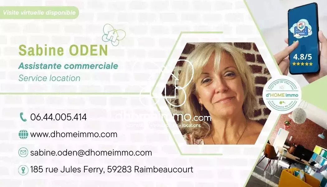 Appartement à louer, 70m², Raimbeaucourt