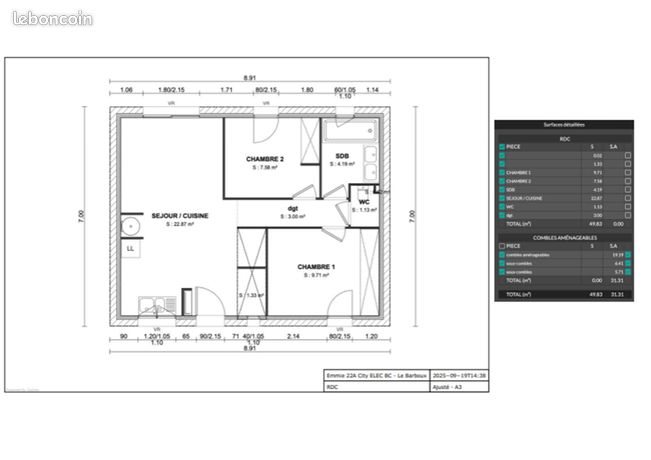 Maison à vendre, 81m², Epenoy