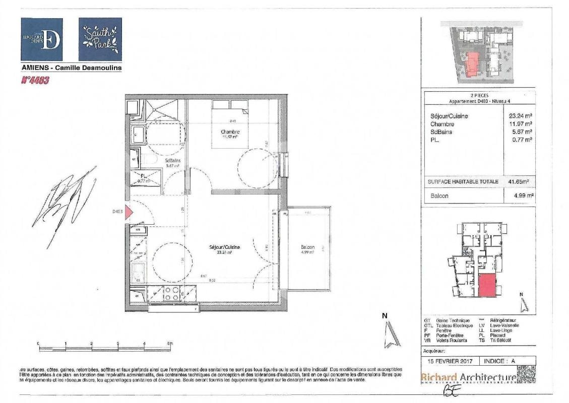 Appartement à louer, 41m², Amiens