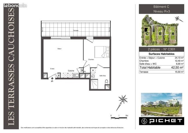 Appartement à louer, 42m², Le Havre