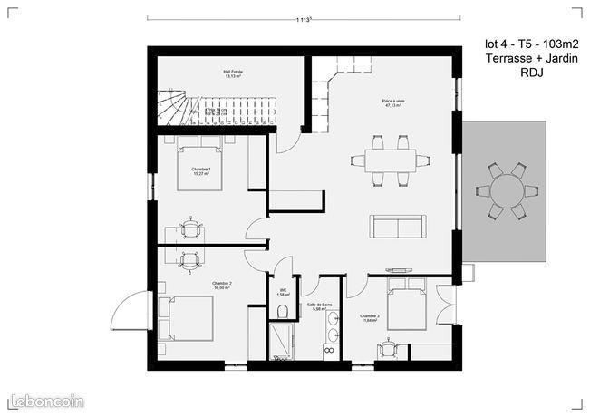 Appartement à vendre, 103m², Besançon