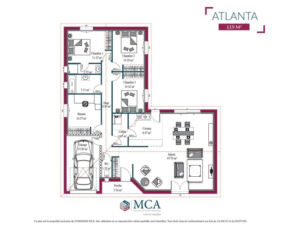 Maison à vendre, 120m², Boé