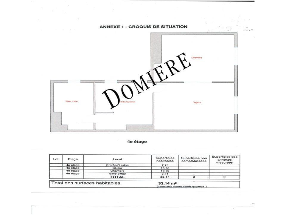 Appartement à louer, 33m², Paris 17ème