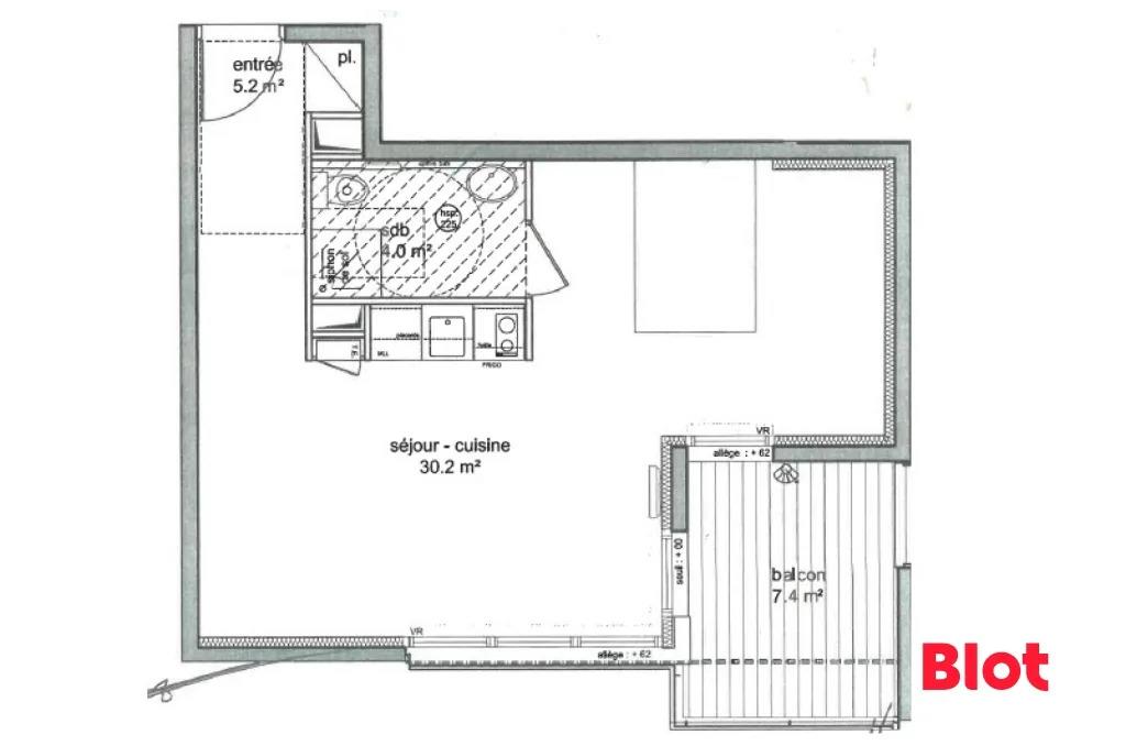 Appartement à vendre, 38m², Brest