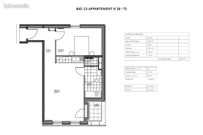 Appartement à vendre, 48m², Amiens
