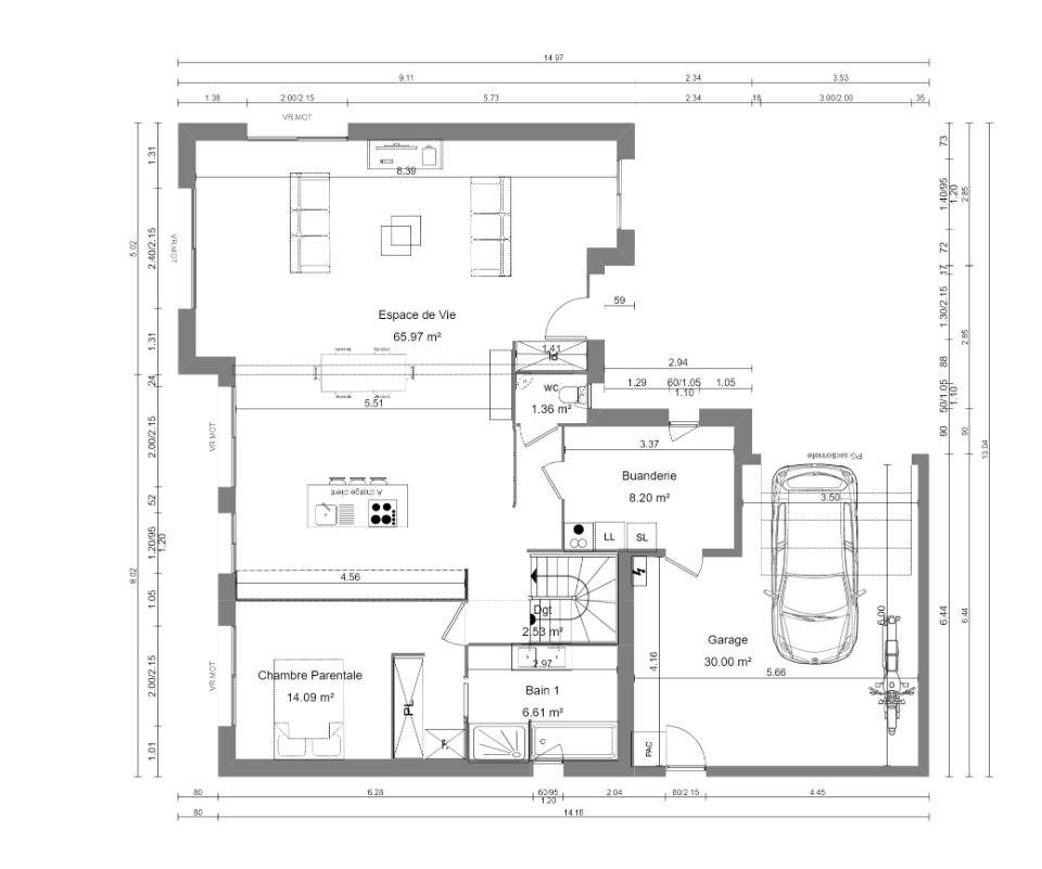 Maison à vendre, 140m², Saint-Manvieu-Norrey