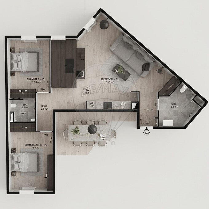 Appartement à vendre, 81m², Saint-Jean-le-Blanc