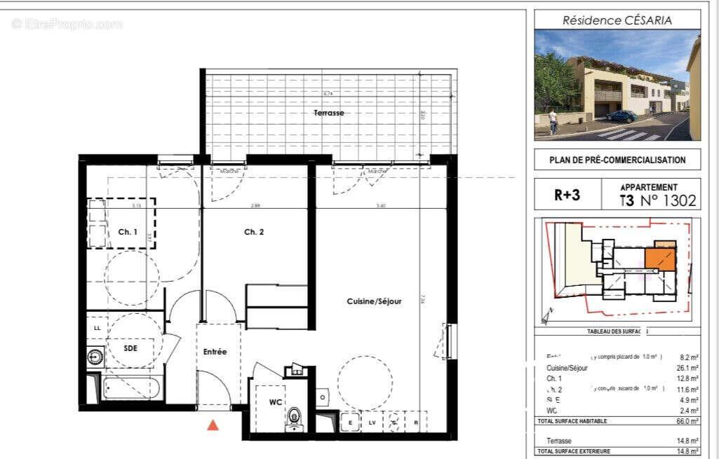 Appartement à vendre, 66m², Nîmes
