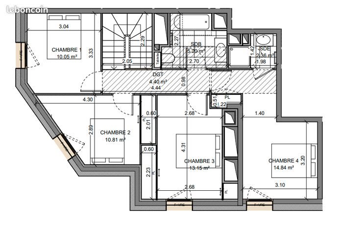 Appartement à vendre, 107m², Rennes