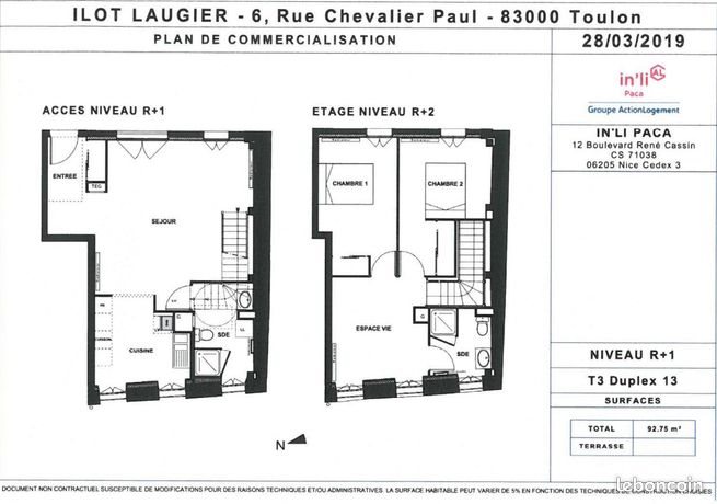 Appartement à louer, 92m², Toulon