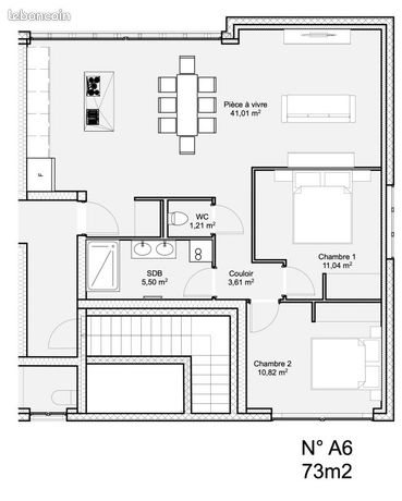 Appartement à vendre, 73m², Besançon