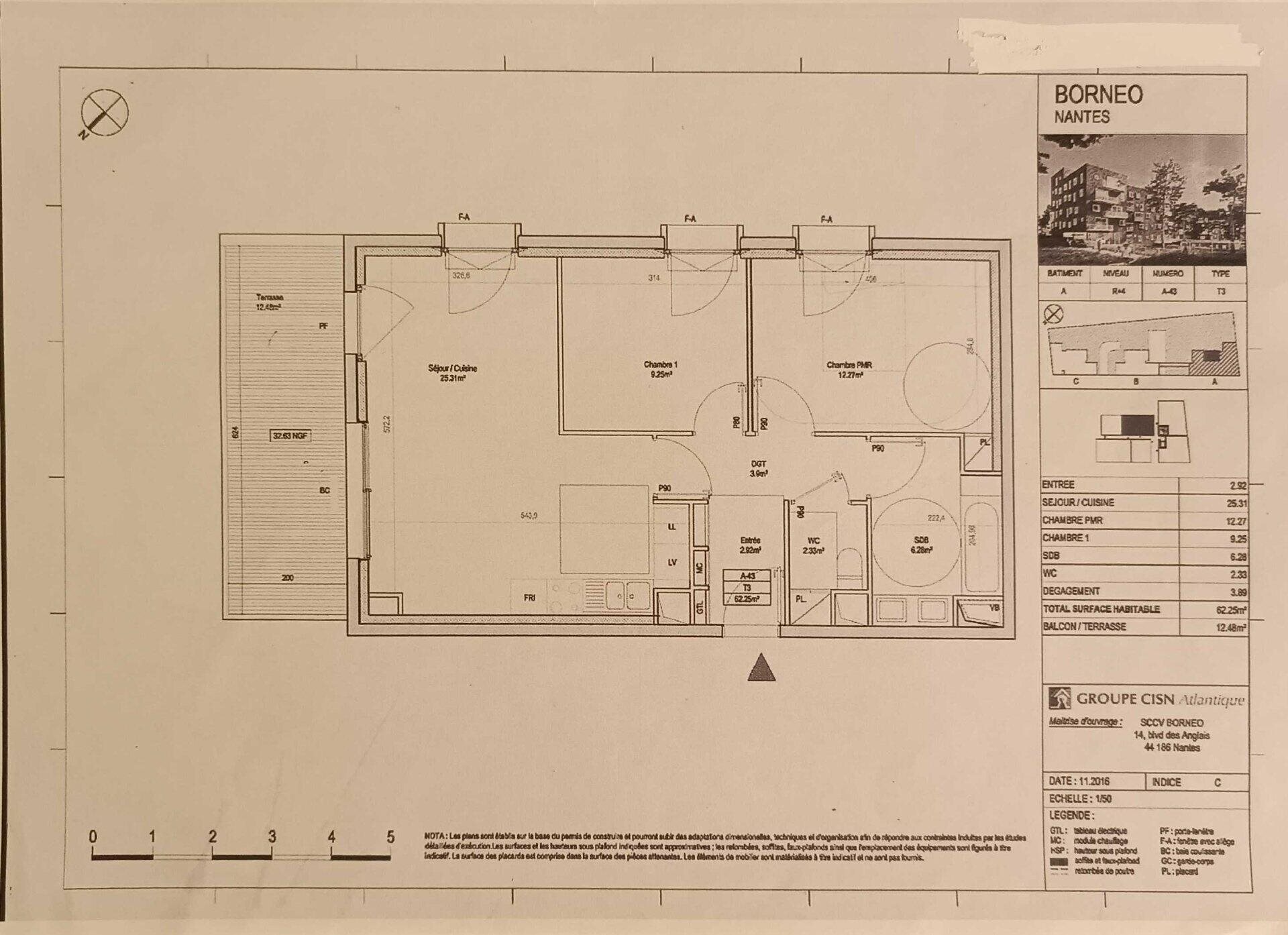Appartement à vendre, 62m², Nantes