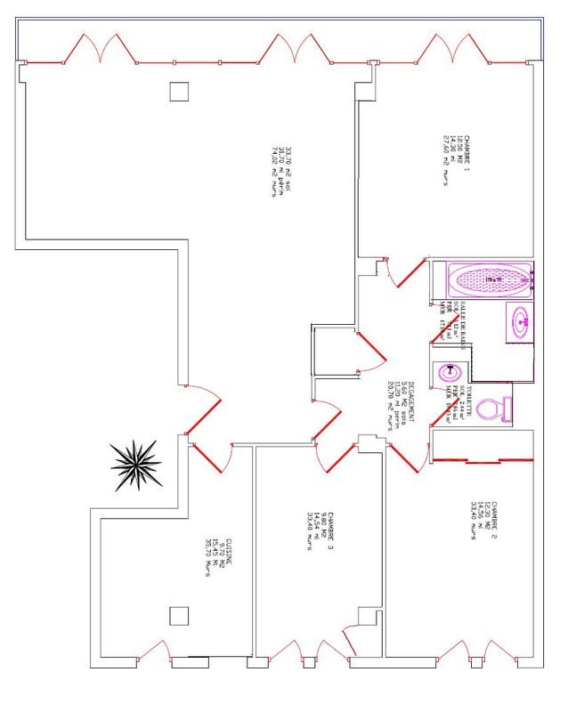 Appartement à vendre, 90m², Boulogne-Billancourt