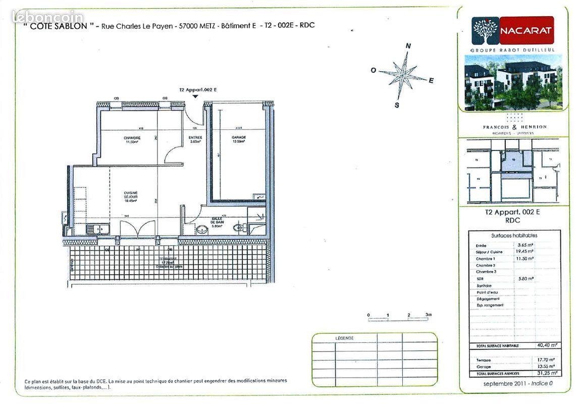 Appartement à vendre, 40m², Metz