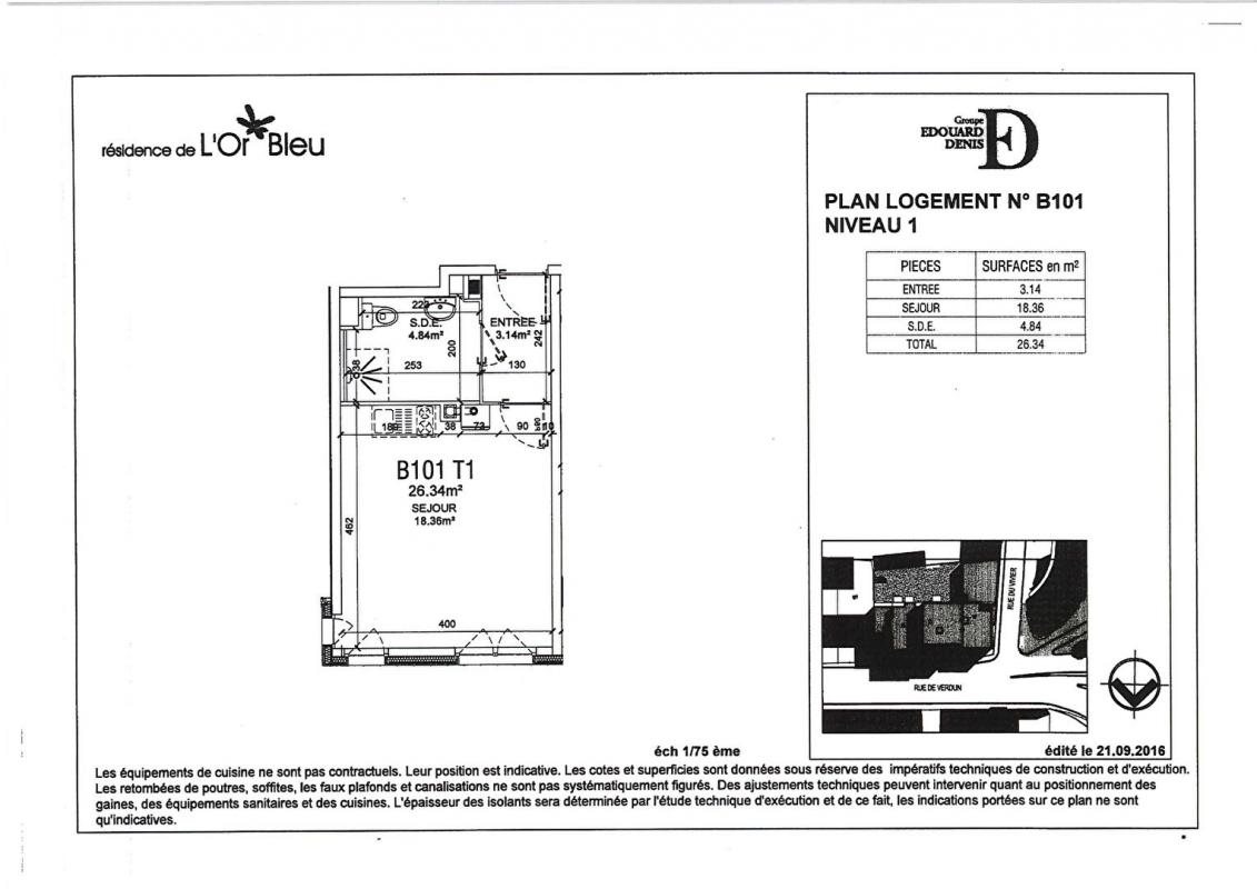 Appartement à vendre, 26m², Amiens