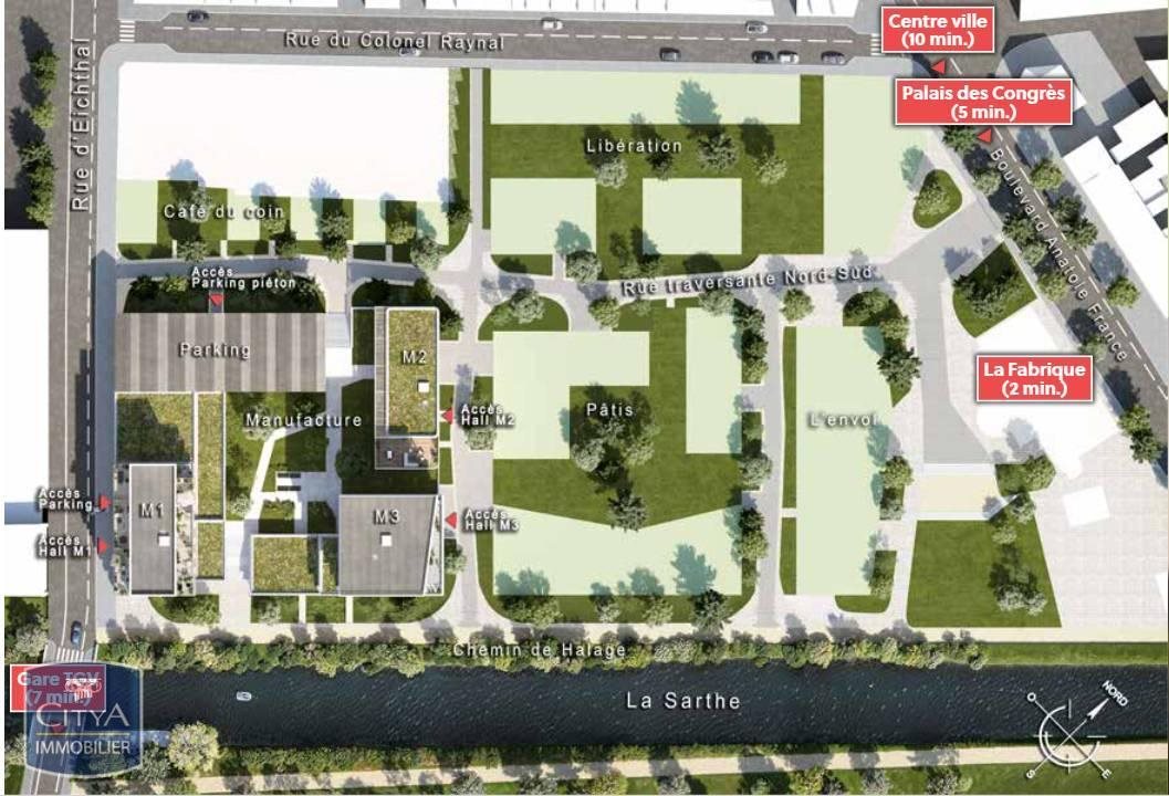 Appartement à vendre, 78m², Le Mans