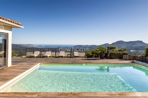 Luxueuse villa vue époustouflante mer et baie de Cannes