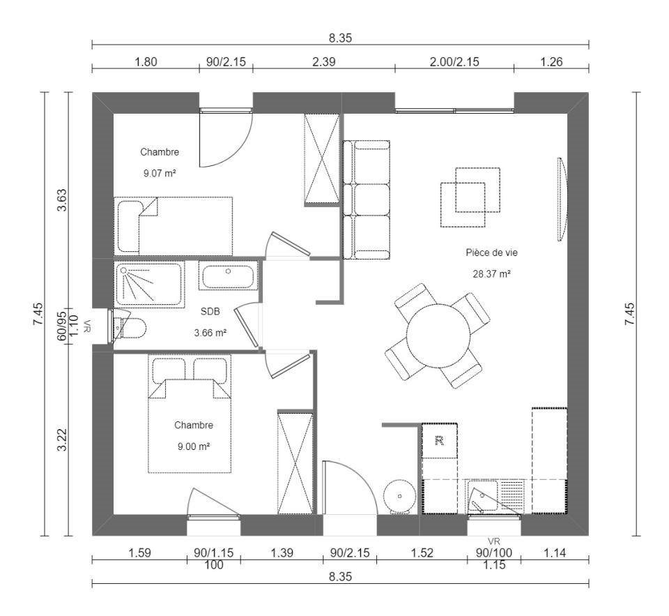 Maison à vendre, 50m², Persan