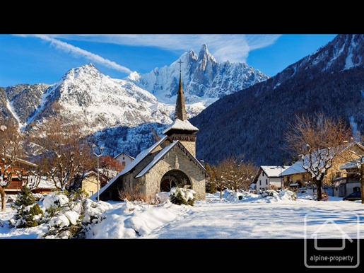 A four bed 4 bath luxury apartment with wellness suite in Les Praz de Chamonix, directly opposite th