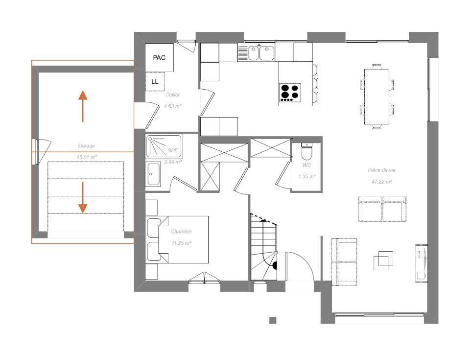 Maison à vendre, 110m², Meillant