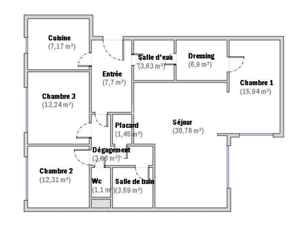 Appartement à vendre, 107m², Paris 12ème