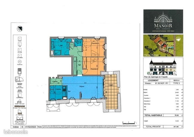 Appartement à vendre, 75m², Nîmes