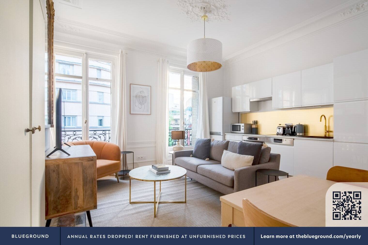 Appartement à louer, 63m², Paris 17ème
